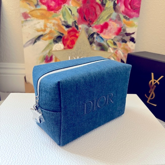 Dior Accessories - NWOT Dior beauty denim pouch